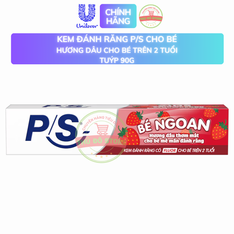 Kem Đánh Răng PS Cho Bé Hương Dâu - Tuýp Lớn 90G
