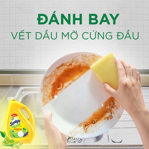 Nước Rửa Chén Bát Sunlight Chanh Vàng - Can 3.6Kg