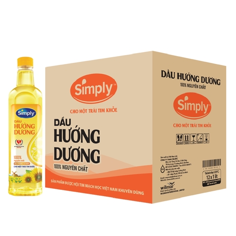 Dầu Ăn Simply Hướng Dương - Chai 1L