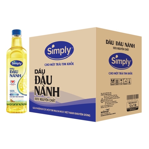 Dầu Ăn Simply Đậu Nành - Chai 1L