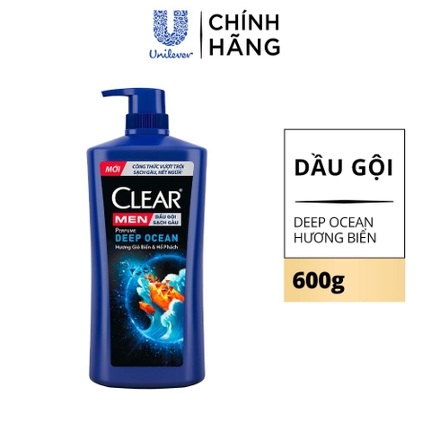 Dầu Gội Đầu Clear Men Cho Nam Đánh Bay Gàu 600G/ 630G