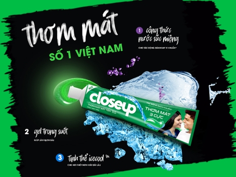 Kem Đánh Răng Closeup - Tuýp 180G