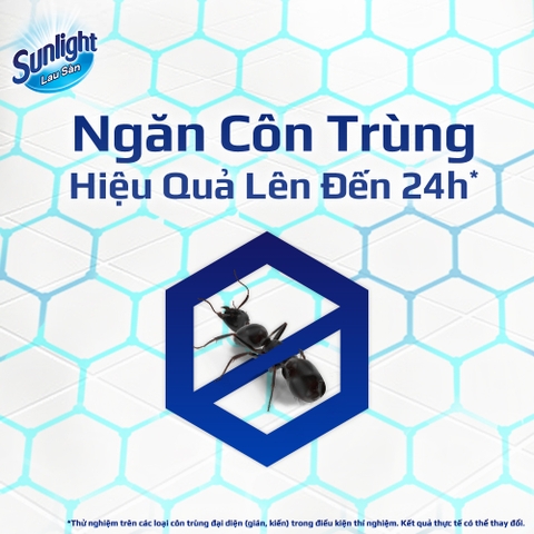 Nước Lau Sàn Sunlight BIOSHIELD Ngăn Côn Trùng Chanh Sả - Túi 3.4KG