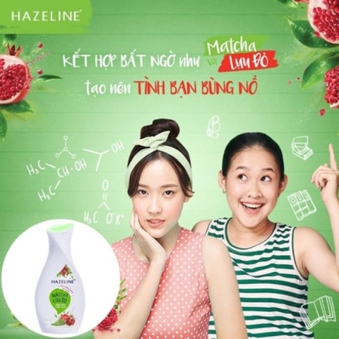 Sữa Dưỡng Trắng Hazeline Matcha Lựu Đỏ - Chai 230ML