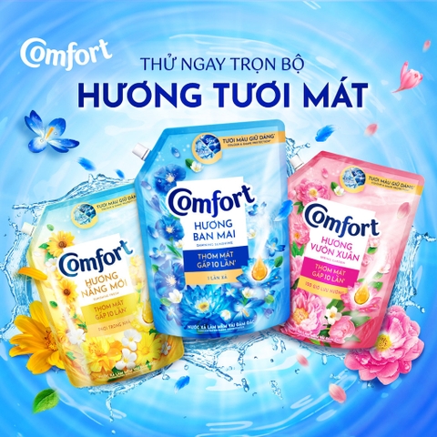 Nước Xả Vải Comfort Chăm Sóc Chuyên Sâu - Túi 1.8L