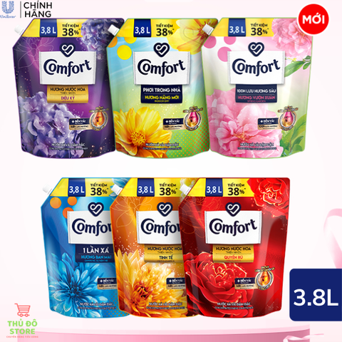 Nước Xả Vải Comfort Chăm Sóc Chuyên Sâu - Túi 3.7L