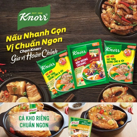 Hạt Nêm Knorr Từ Thịt Thăn Và Xương Ống & Tủy - Túi 900G (Tặng Túi Đường 500G)
