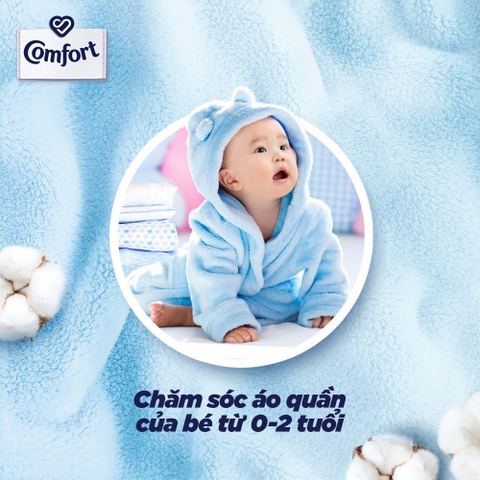 Nước Xả Vải Comfort Thơm Hương Phấn - Túi 1.1L