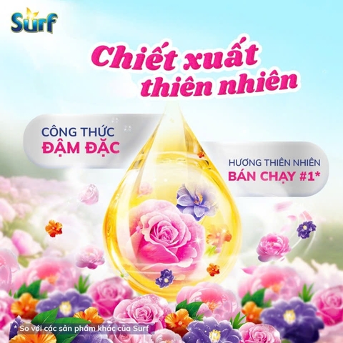 Nước Giặt Surf Hương Nước Hoa - Túi 2.9KG