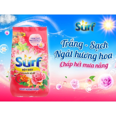 Bột Giặt Surf Ngát Hương Xuân - Túi 2KG