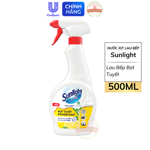 Nước Xịt Lau Bếp Sunlight Lau Bếp Bọt Tuyết - 500ML