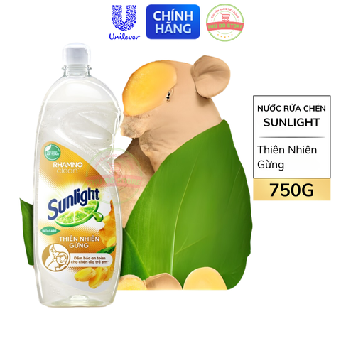 Nước Rửa Chén Bát Sunlight Thiên Nhiên - Chai 750G