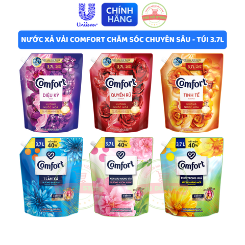 Nước Xả Vải Comfort Chăm Sóc Chuyên Sâu - Túi 3.7L