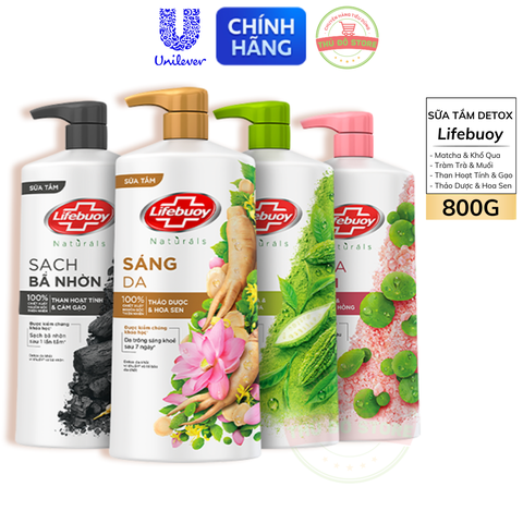 Sữa Tắm Lifebuoy Detox Và Sạch Sâu Khỏi Bụi Mịn 800G