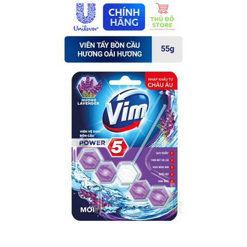 Viên Treo Bồn Cầu VIM Sạch Khuẩn Hương Oải Hương - Viên 50G