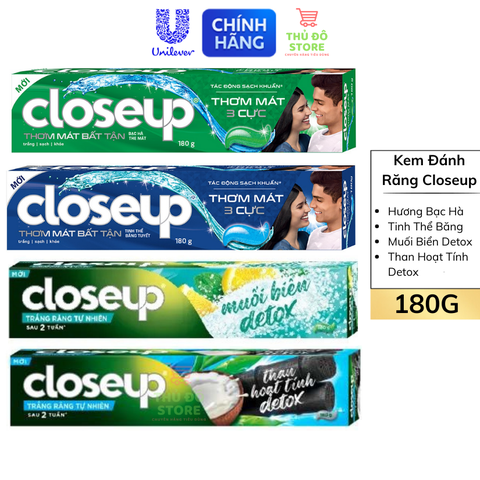 Kem Đánh Răng Closeup - Tuýp 180G