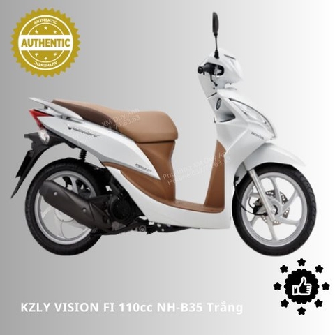 Bộ nhựa KZLY VISION FI 110cc NH-B35 Trắng(19 PC)