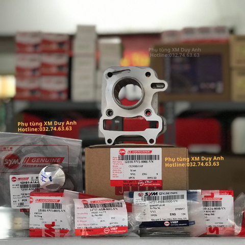 Combo Xy lanh , Piston , Séc măng , Xuppap , Gioăng Elite 50cc