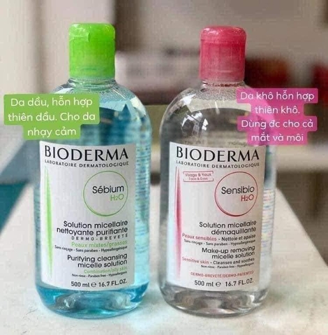 TẨY TRANG BIODERMA H2O 500ML [Xách tay Đức giá gốc]