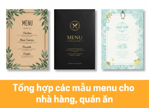10+ mẫu menu đẹp cho nhà hàng theo xu hướng mới nhất 2026