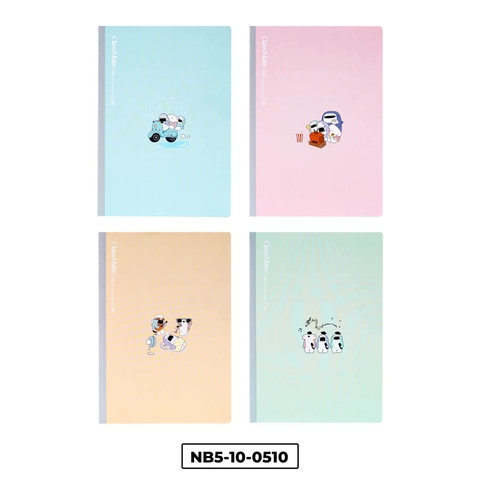 Vở NB5-10-0510, May gáy, kẻ ngang, khổ B5, ĐL 80gsm, 100 trang
