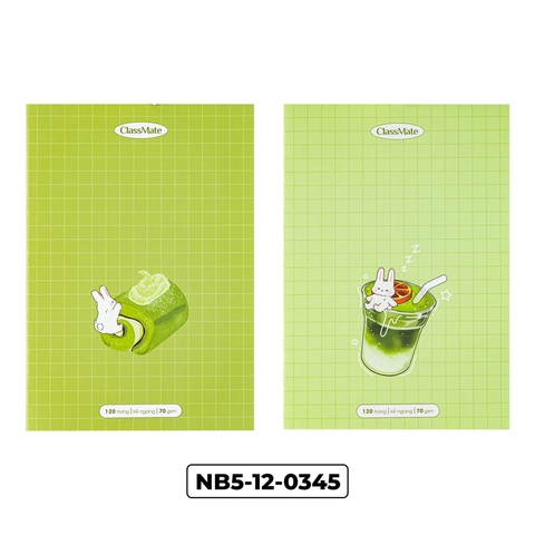 Vở NB5-12-0345 Matcha Dòng kẻ ngang  ĐL 70/92, 120 trang