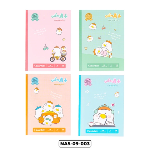 NA5-09-003, Khổ A5, 4 ô ly ĐL 100 gsm, 96 trang
