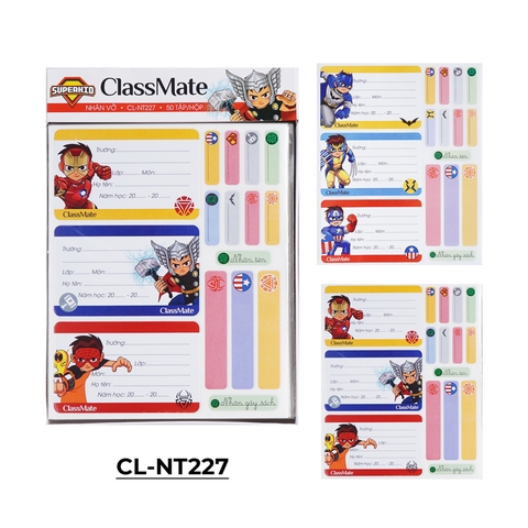 Nhãn vở Super Kid CL-NT227