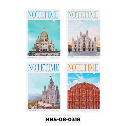Vở NB5-08-0318 Khổ B5 dòng kẻ ngang, ĐL 60gsm, 80 trang