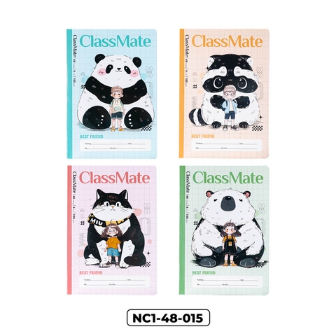 Vở NC1-48-015, 4 ô ly, ĐL 100gsm, 48 trang, giấy trắng