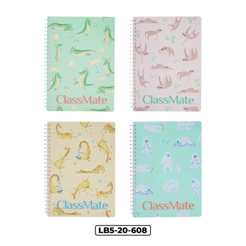 Sổ LB5-20-608, Khổ B5, lò xo mềm, chấm dotgrid, ĐL 80gsm, 200 trang