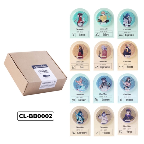 Huy hiệu Zodiac tròn 58mm CL-BB0002