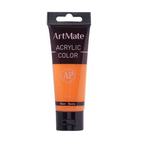 Màu Acrylic tuýp 75ml AM-AC0004 màu cam