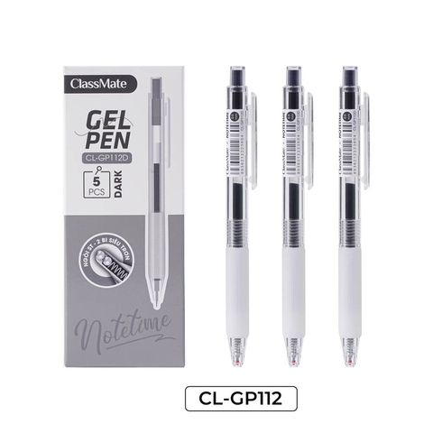 Bút gel bấm NoteTime CL-GP112D  đen 0.5