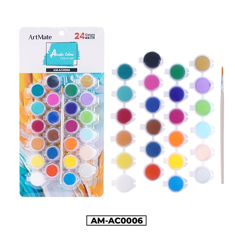 Bộ 24 màu Acrylic lọ 5ml AM-AC0006