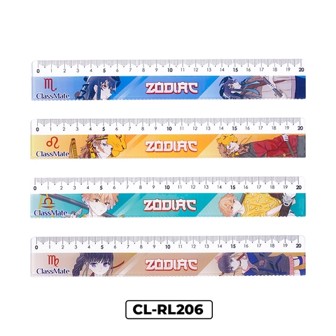 Thước kẻ Zodiac 20cm CL-RL206