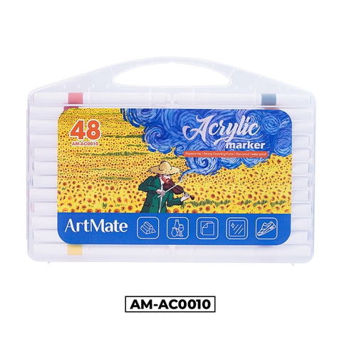 Bút Acrylic marker 48 màu AM-AC0010