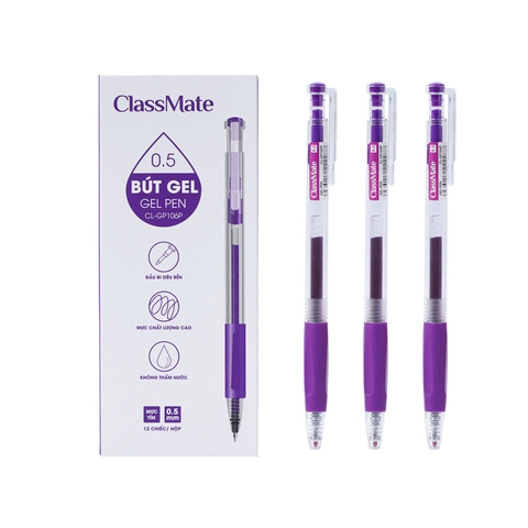 Bút gel CL-GP106 tím 0.5mm