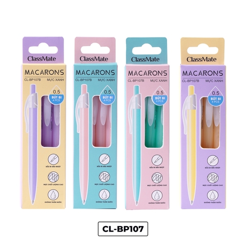 Bút bi Macarons CL-BP107 xanh 0.5mm