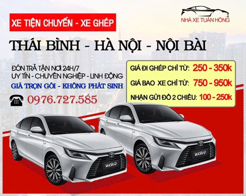 Xe ghép uy tín tuyến Thái Bình – Hà Nội – Sân Bay Nội Bài