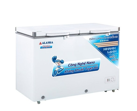 Tủ Đông mát Alaska BCD 3068C sử dụng gas R600A tiết kiệm điện, dung tích 250L