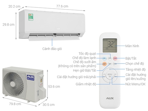 Máy điều hòa AUX Interver AW18CAA4DI-5VN