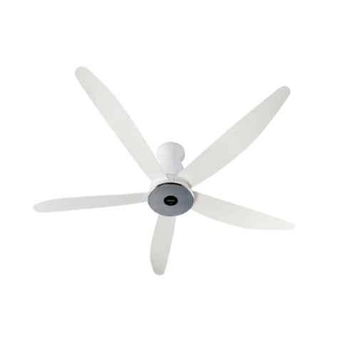 Quạt trần Panasonic F-60XDN -W: 5 cánh màu trắng, Có Điều khiển, chiều dài ti 28.8cm, Đường kính cánh 150cm