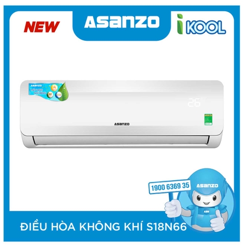 Điều hòa không khí Asanzo giá rẻ 1 chiều 18000BTU  S18N66