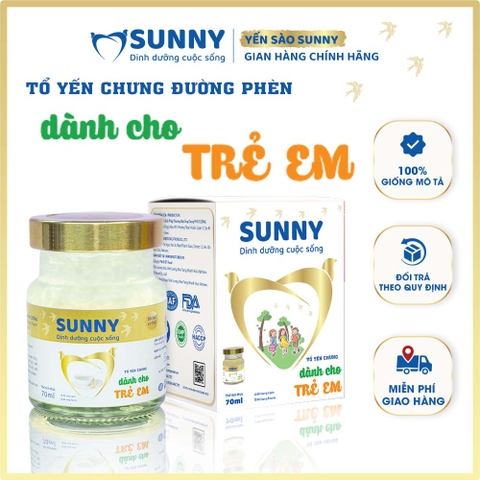 Yến sào dành cho trẻ em