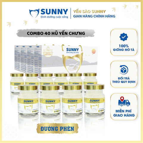 Yến sào chưng đường phèn