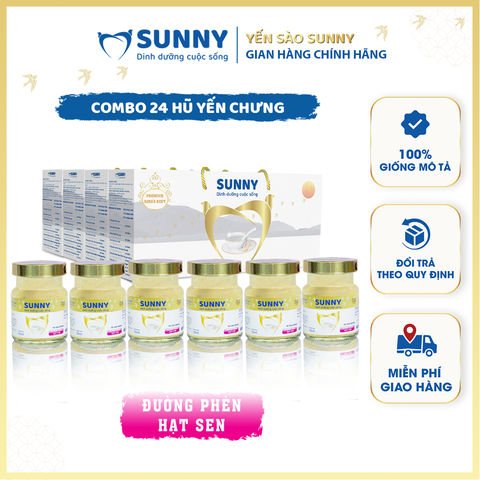 Yến sào đường phèn hạt sen