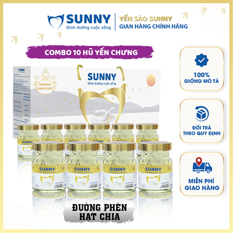 Yến sào đường phèn hạt chia