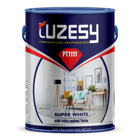 LUZESY - SUPER WHITE Sơn siêu trắng trần