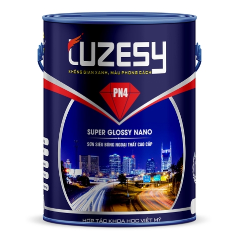 LUZESY - SUPER GLOSSY NANO Sơn phủ ngoại thất siêu bóng Nano